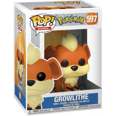 Funko Pop Games - Growlithe 597 - Pokémon Memoria & Pensiero